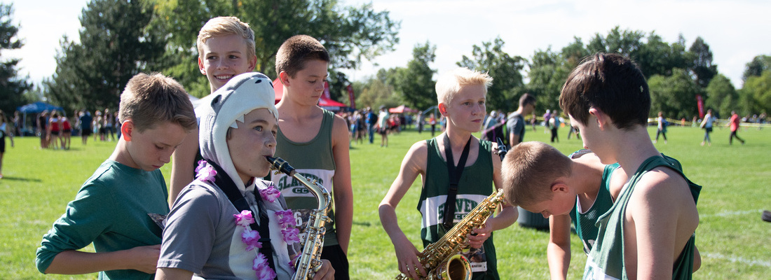 Students with instruments